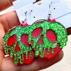925 Snow White Poison Apple Earrings